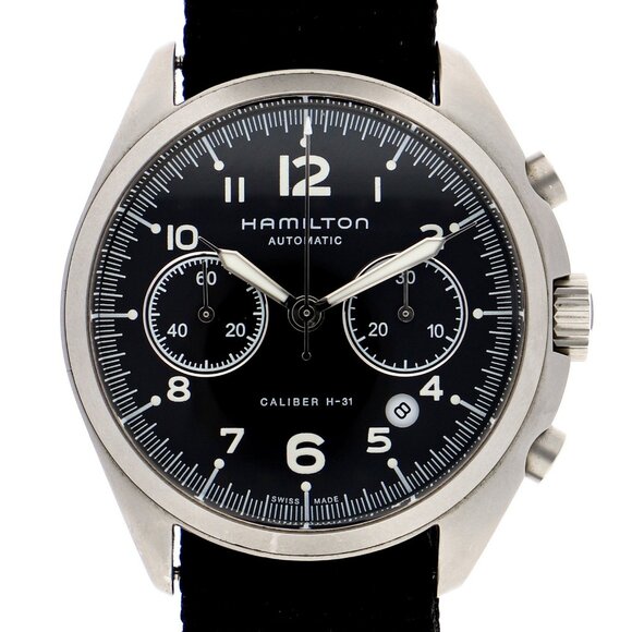 HAMILTON H764560 Pilot Pioneer black SS AT - Picture 1 of 8